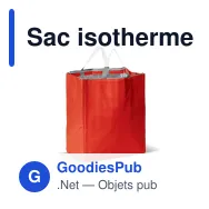 Sac isotherme personnalisable en non-tissé 32,5 x 19,5 x 39 cm avec logo - Cooler - Miniature 4