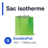 Sac isotherme personnalisable en non-tissé 32,5 x 19,5 x 39 cm avec logo - Cooler - Miniature 5