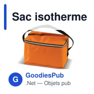Sac isotherme personnalisable 6 canettes en polyester avec logo - Coloris - Miniature 2