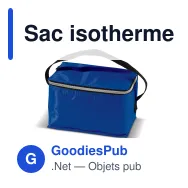 Sac isotherme personnalisable 6 canettes en polyester avec logo - Coloris - Miniature 3
