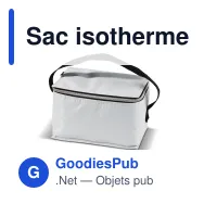 Sac isotherme personnalisable 6 canettes en polyester avec logo - Coloris - Miniature 4