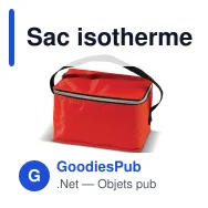 Sac isotherme personnalisable 6 canettes en polyester avec logo - Coloris - Miniature 5