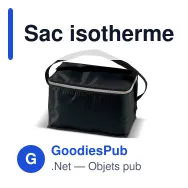 Sac isotherme personnalisable 6 canettes en polyester avec logo - Coloris - Miniature 6