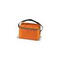 Variante Orange - Sac isotherme personnalisable 6 canettes en polyester avec logo - Coloris