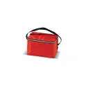 Variante Rouge - Sac isotherme personnalisable 6 canettes en polyester avec logo - Coloris