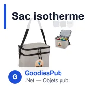 Sac isotherme personnalisable à double compartiment 12 L avec logo - Gris ou noir - Miniature 1
