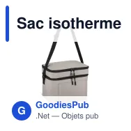 Sac isotherme personnalisable à double compartiment 12 L avec logo - Gris ou noir - Miniature 2
