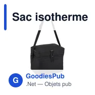Sac isotherme personnalisable à double compartiment 12 L avec logo - Gris ou noir - Miniature 4