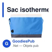 Sac isotherme auto-gonflable personnalisable avec logo - Aleah - Miniature 1