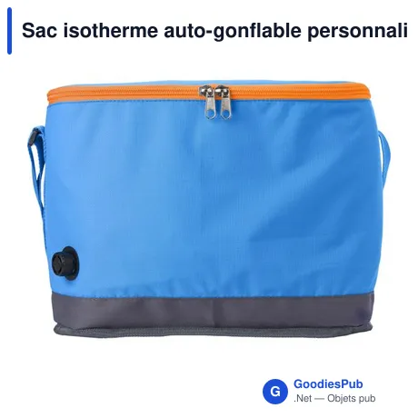 Sac isotherme auto-gonflable personnalisable avec logo - Aleah