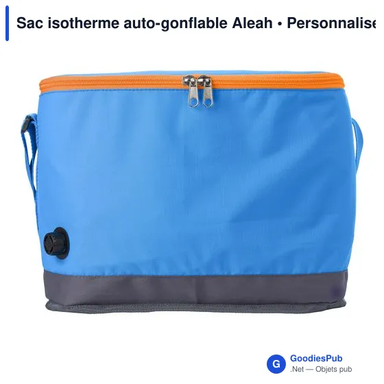 Sac isotherme auto-gonflable personnalisable avec logo - Aleah - Image 1
