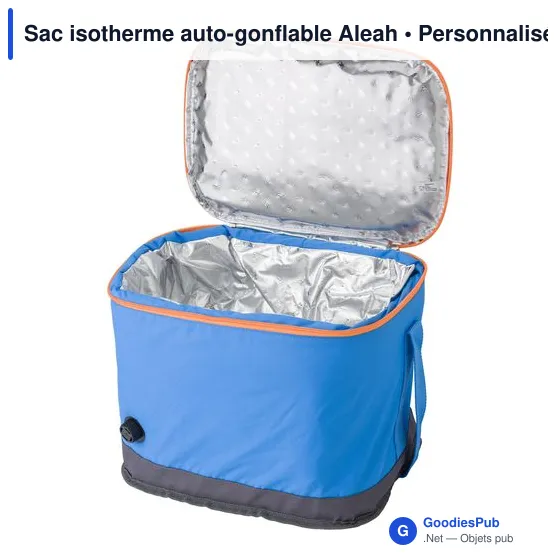Sac isotherme auto-gonflable personnalisable avec logo - Aleah - Image 4