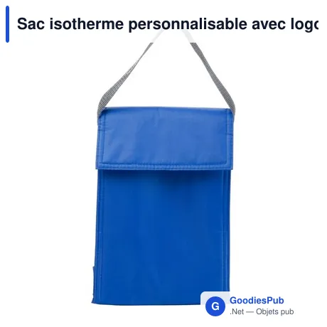 Sac isotherme personnalisable avec logo - modèle bleu marine