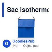 Sac isotherme personnalisable avec logo - modèle bleu marine - Miniature 2