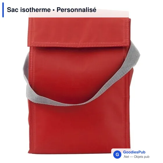 Sac isotherme personnalisable avec logo - modèle bleu marine - Image 4