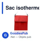 Sac isotherme personnalisable avec logo - modèle bleu marine - Miniature 5