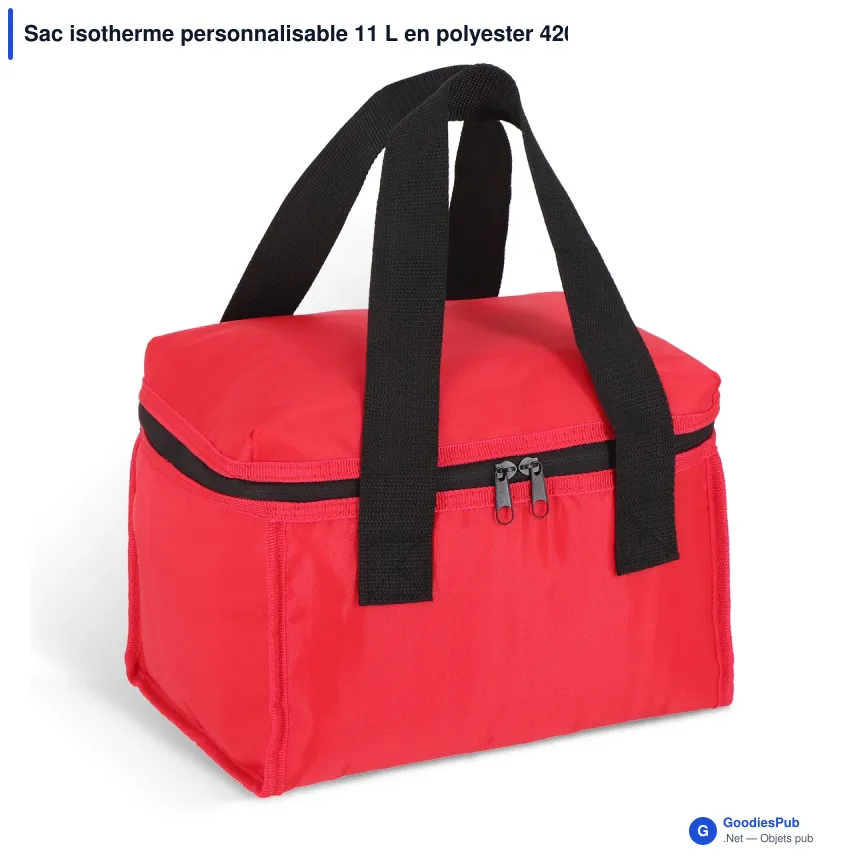 Sac isotherme personnalisable 11 L en polyester 420D avec logo - Cargo - Image 2