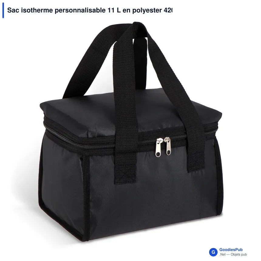 Sac isotherme personnalisable 11 L en polyester 420D avec logo - Cargo - Image 3
