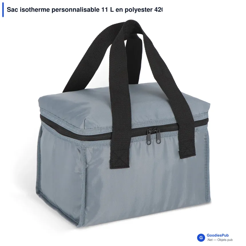 Sac isotherme personnalisable 11 L en polyester 420D avec logo - Cargo - Image 4
