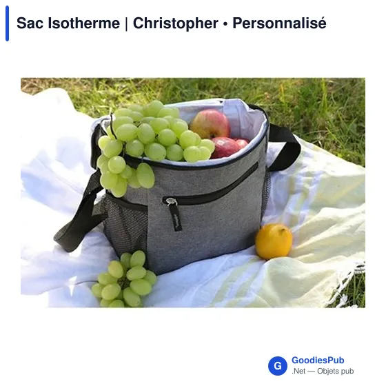 Sac isotherme personnalisable avec logo - Christopher - Image 2