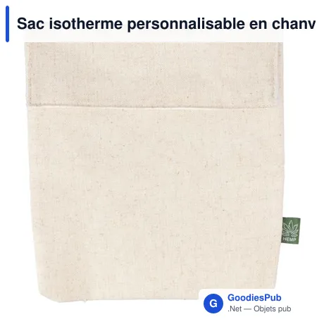 Sac isotherme personnalisable en chanvre Siegfried avec logo