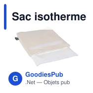 Sac isotherme personnalisable en chanvre Siegfried avec logo - Miniature 2