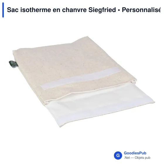 Sac isotherme personnalisable en chanvre Siegfried avec logo - Image 2