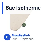 Sac isotherme personnalisable en chanvre Siegfried avec logo - Miniature 3
