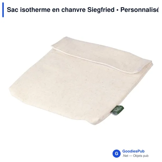 Sac isotherme personnalisable en chanvre Siegfried avec logo - Image 4