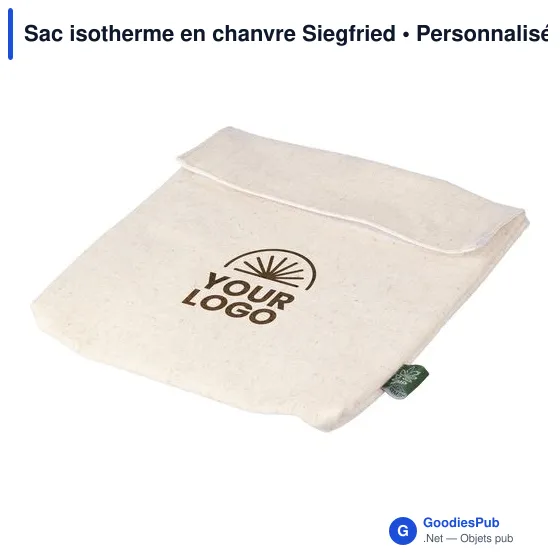 Sac isotherme personnalisable en chanvre Siegfried avec logo - Image 6