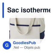 Sac isotherme personnalisable en coton avec logo - Alex - Miniature 2