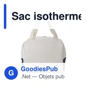 Sac isotherme personnalisable en coton avec logo - Alex - Miniature 3