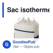 Sac isotherme personnalisable en coton avec logo - Alex - Miniature 5
