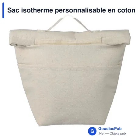 Sac isotherme personnalisable en coton recyclé avec logo - Faith