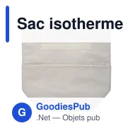 Sac isotherme personnalisable en coton recyclé avec logo - Faith - Miniature 5