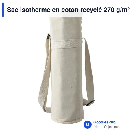 Sac isotherme en coton recyclé 270 g/m² Eugene