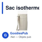 Sac isotherme en coton recyclé 270 g/m² Eugene - Miniature 2