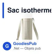 Sac isotherme en coton recyclé 270 g/m² Eugene - Miniature 3