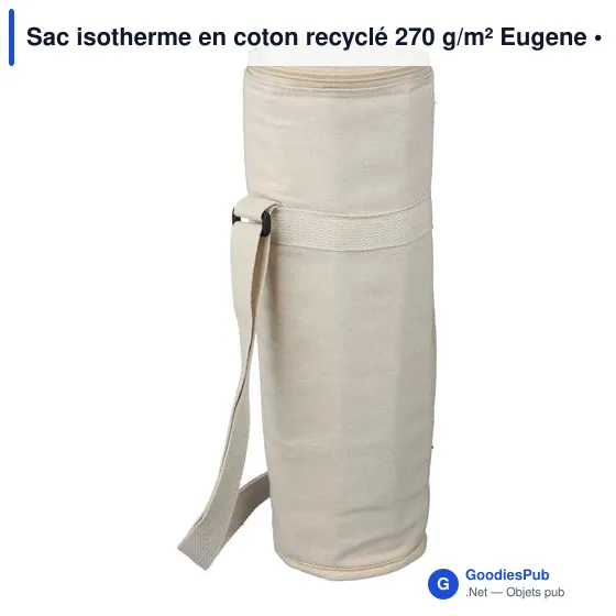Sac isotherme en coton recyclé 270 g/m² Eugene - Image 4