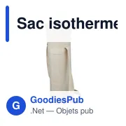 Sac isotherme en coton recyclé 270 g/m² Eugene - Miniature 5