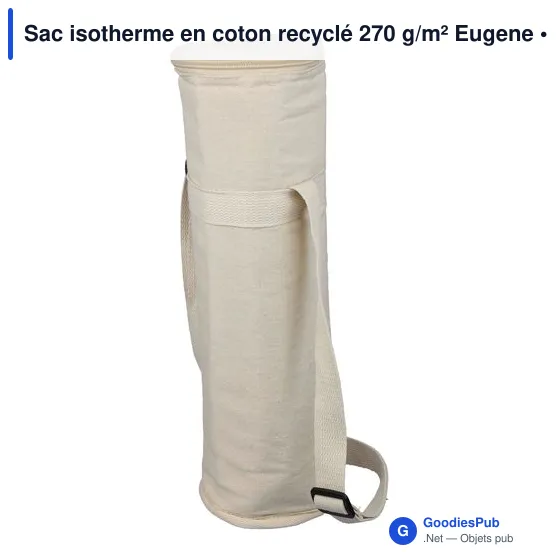 Sac isotherme en coton recyclé 270 g/m² Eugene - Image 5