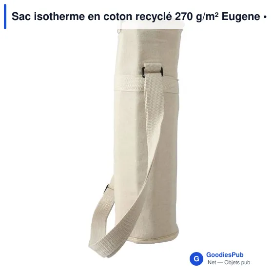 Sac isotherme en coton recyclé 270 g/m² Eugene - Image 6