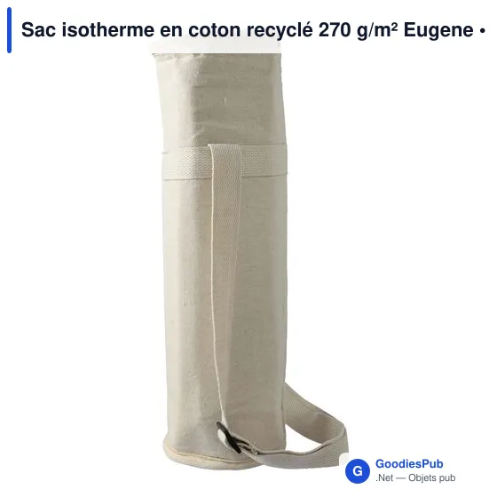 Sac isotherme en coton recyclé 270 g/m² Eugene - Image 7