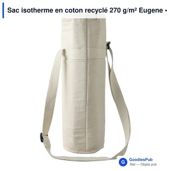 Sac isotherme en coton recyclé 270 g/m² Eugene - Image 9