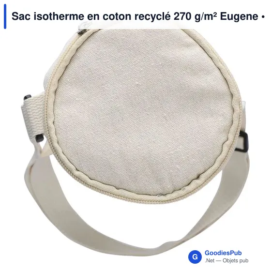 Sac isotherme en coton recyclé 270 g/m² Eugene - Image 10