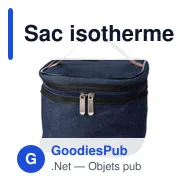 Sac isotherme personnalisable en denim avec logo - Franz - Miniature 2