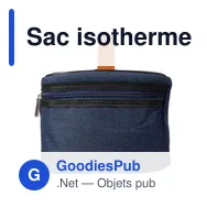 Sac isotherme personnalisable en denim avec logo - Franz - Miniature 3