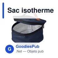 Sac isotherme personnalisable en denim avec logo - Franz - Miniature 4