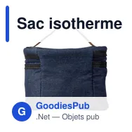 Sac isotherme personnalisable en denim avec logo - Franz - Miniature 5