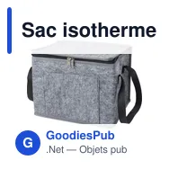 Sac isotherme personnalisable en feutre rPET avec logo - Mason - Miniature 2